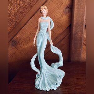 Graceful Blue Gown Cake Topper
